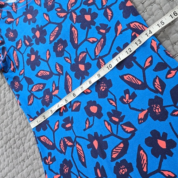 Hatley Dress - Turquoise with Coral Floral & Leaf Pattern - Picture 6 of 13